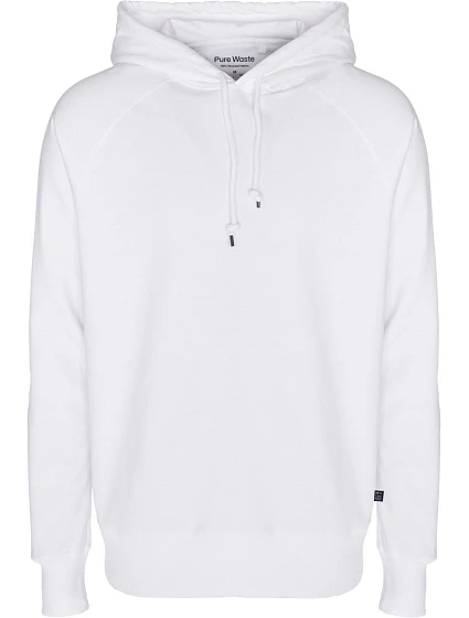 Pure Waste HDUB Unisex mikina s kapucí 74.HDUB white