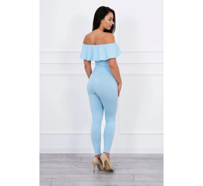 Modrá sada volánků