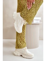 Dámské Sportovní Tenisky Béžové model 21667815 - Boto Dámské Sportovní Tenisky Béžové model 21667815 - Boto