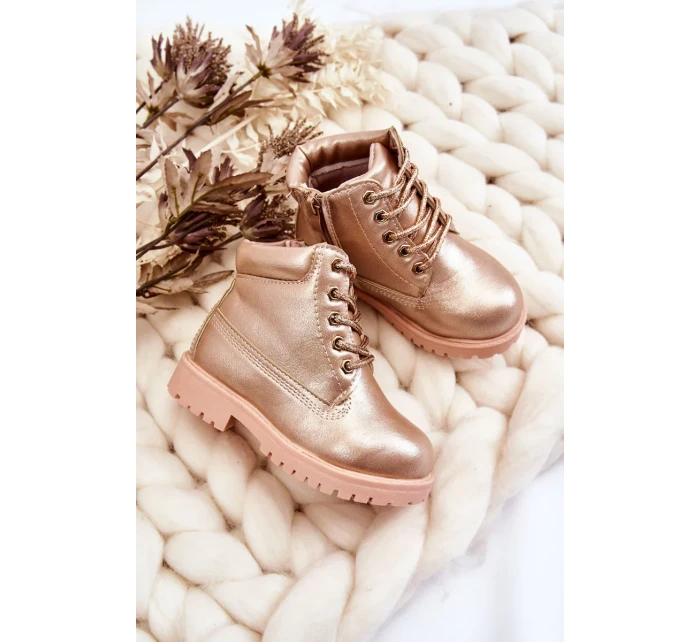 Dětské boty traperky zateplené Champagne Dexter