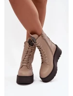 Boty na široké podrážce model 219269 Step in style Boty na široké podrážce model 219269 Step in style