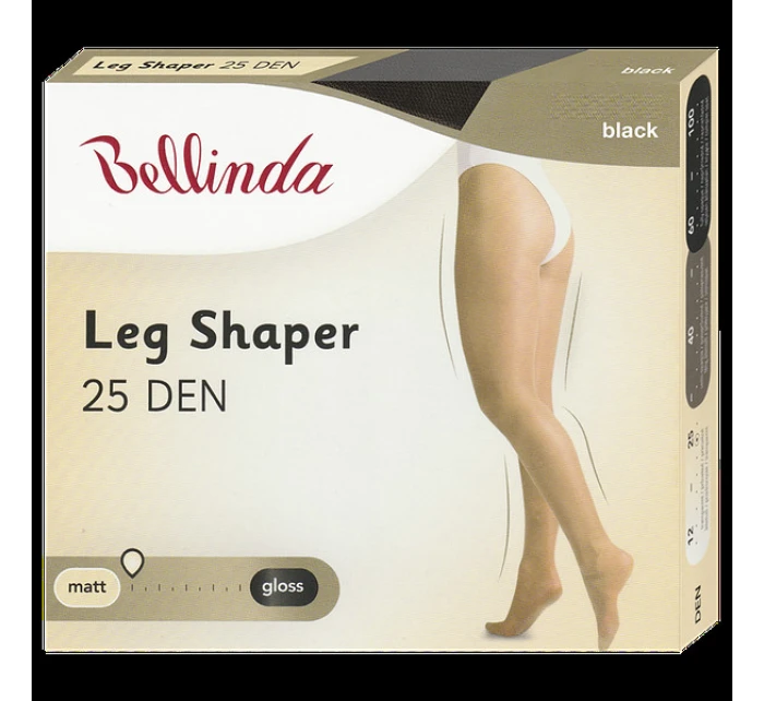 Zeštíhlující punčochové kalhoty LEG SHAPER 25 DEN - BELLINDA - černá