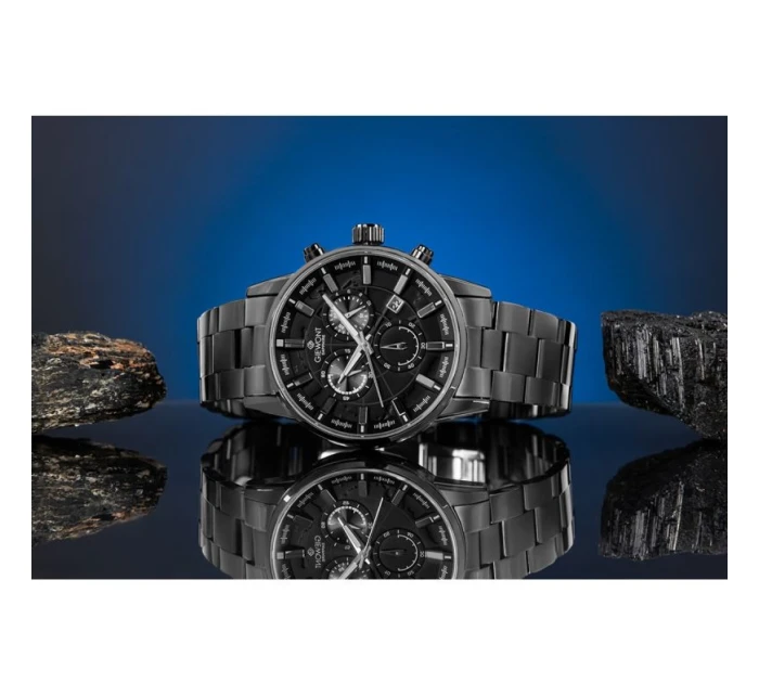 Pánské hodinky Chronograph Sapphire Black model 21807511 - Giewont