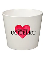 PRO PANÍ UČITELKU (SRDCE) - malý květináč
