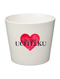 PRO PANÍ UČITELKU (SRDCE) - malý květináč