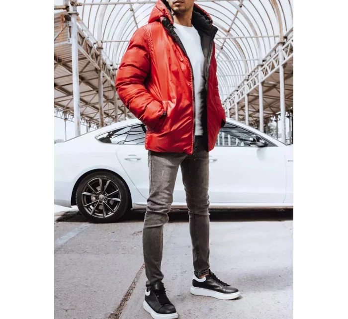 Pánská oboustranná zimní bunda černá FashionStreet TX4217 Pánská oboustranná zimní bunda černá FashionStreet TX4217