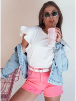 Dámské džínové šortky GLAMWEAR růžové FashionStreet SY0340