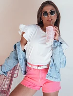 Dámské džínové šortky GLAMWEAR růžové FashionStreet SY0340