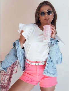 Dámské džínové šortky GLAMWEAR růžové FashionStreet SY0340