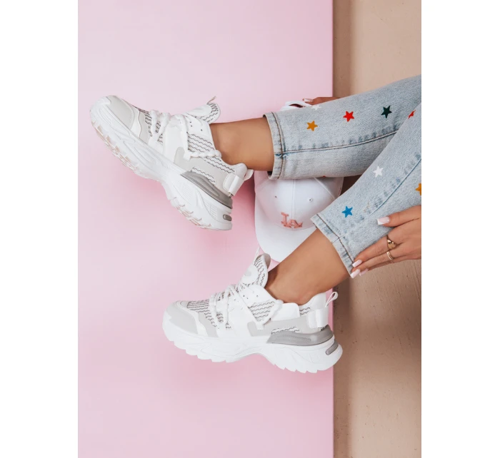 Dámské tenisky na vysoké platformě BEASTAR beige FashionStreet ZY0850