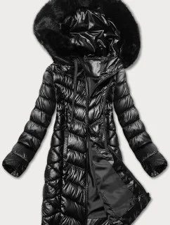 Černá dámská zimní prošívaná bunda model 21248277 - S'WEST