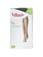 Silonkové podkolenky FLY KNEE HIGHS 15 DEN - BELLINDA - černá
