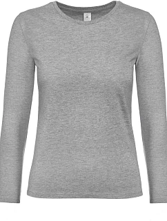 B&C #E190 LSL /women Dámské tričko z těžké bavlny s dl. rukávem model 22496339 sport grey