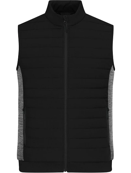 Daiber JN 1864 Pánská vesta s podšívkou 02.1864 black/carbon melange Daiber JN 1864 Pánská vesta s podšívkou 02.1864 black/carbon melange