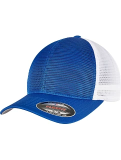 6 panelová síťovaná kšiltovka royal/white model 22412074 - Flexfit