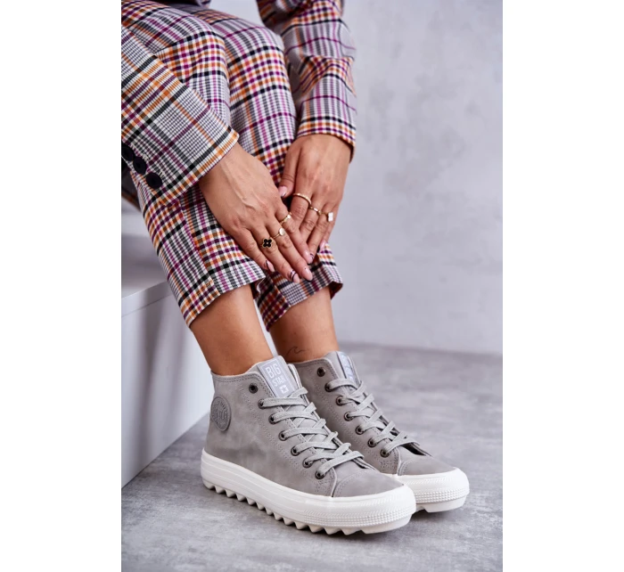 Dámské Tenisky Big Star Vysoké Zateplené Šedé model 21595899 - Big Star Shoes