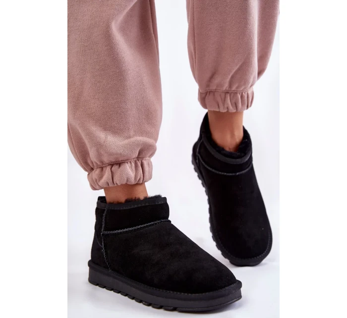 Dámské semišové nízké boty do sněhu Černe Shelie Dámské semišové nízké boty do sněhu Černe Shelie
