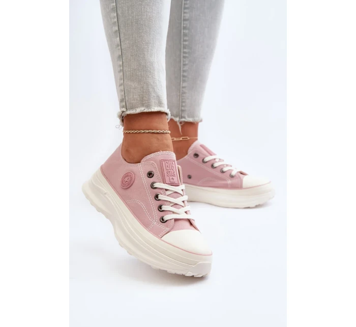 Dámské tenisky na masivní podrážce Big Star Pink Dámské tenisky na masivní podrážce Big Star Pink