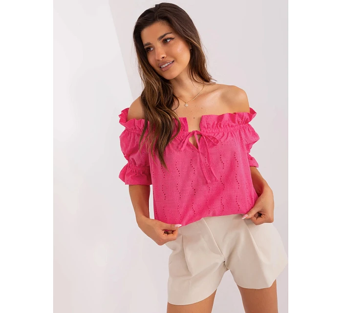 Dámská halenka LK BZ model 22045075 tmavě růžová - FPrice