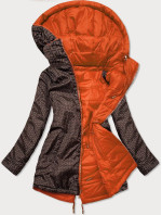 Oranžová oboustranná dámská bunda model 16151357 - MHM