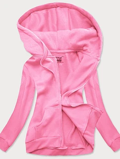 Světle růžová dámská sportovní mikina model 22372271 - J.STYLE