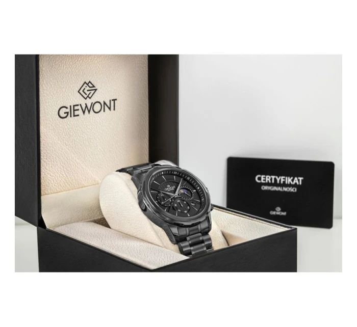 Pánské hodinky Giewont Chronograph Sapphire Black GW9460-B1