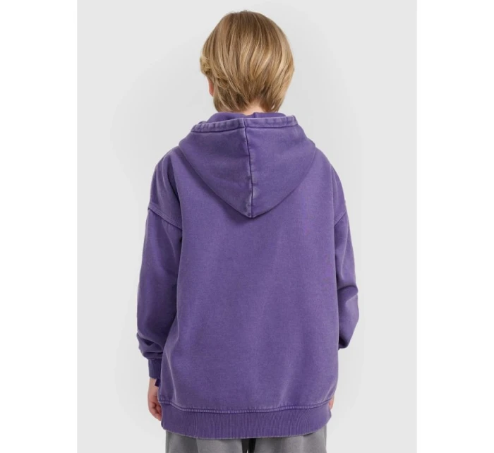 Chlapecká nepruhovaná mikina s kapucí 4F 4FJRAW25TSWSM2344-51S Chlapecká nepruhovaná mikina s kapucí 4F 4FJRAW25TSWSM2344-51S