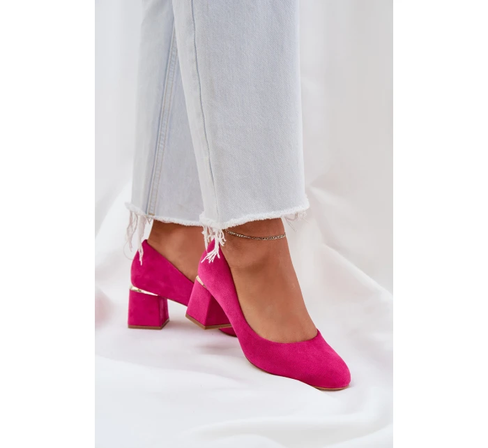 Eko Semišové Na Podpatku Fuchsie model 21684774 - Boto