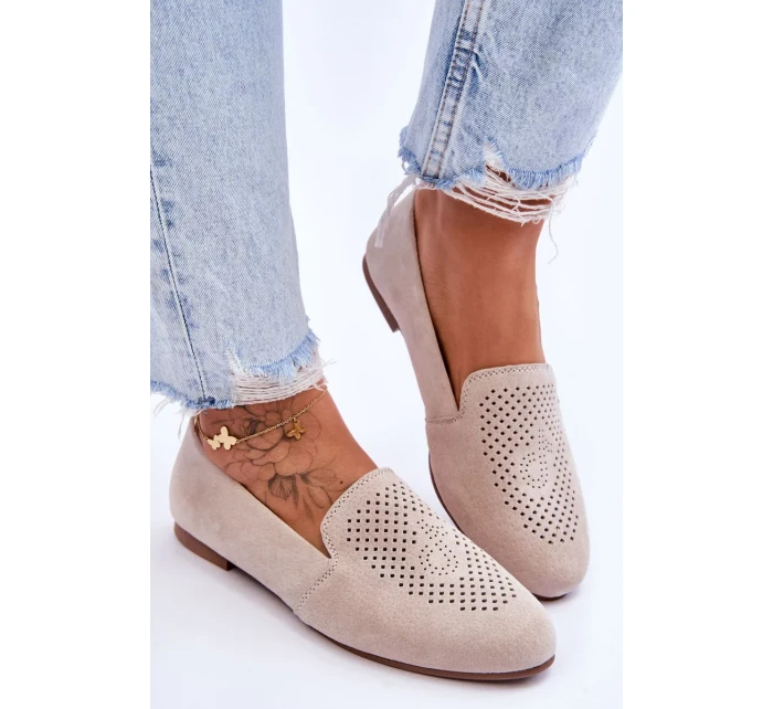 Semišové pohodlné mokasíny Béžove Giovana Semišové pohodlné mokasíny Béžove Giovana