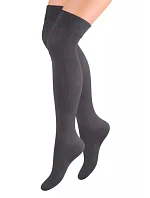 Dámské hladké nadkolenky 076 Tmavě šedá - Steven