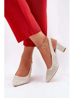 Sandály na podpatku model 211939 Step in style