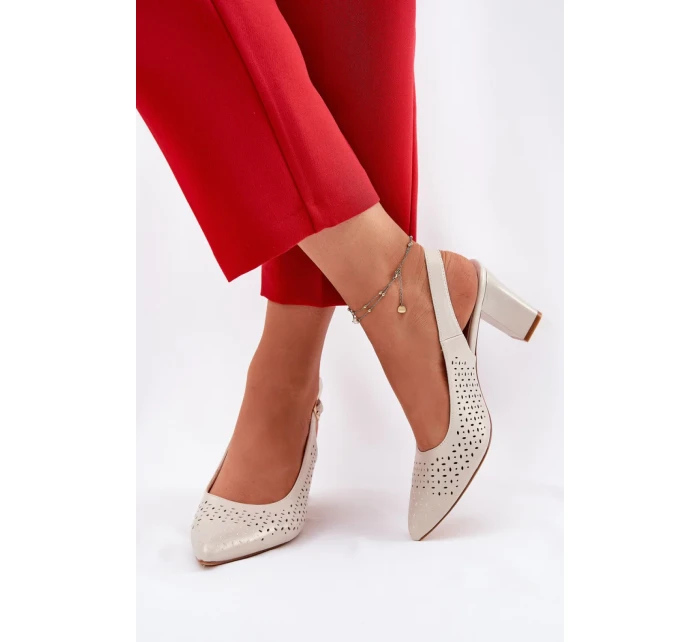 Sandály na podpatku model 211939 Step in style Sandály na podpatku model 211939 Step in style