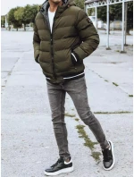 Pánská oboustranná zimní bunda zelená FashionStreet TX4199