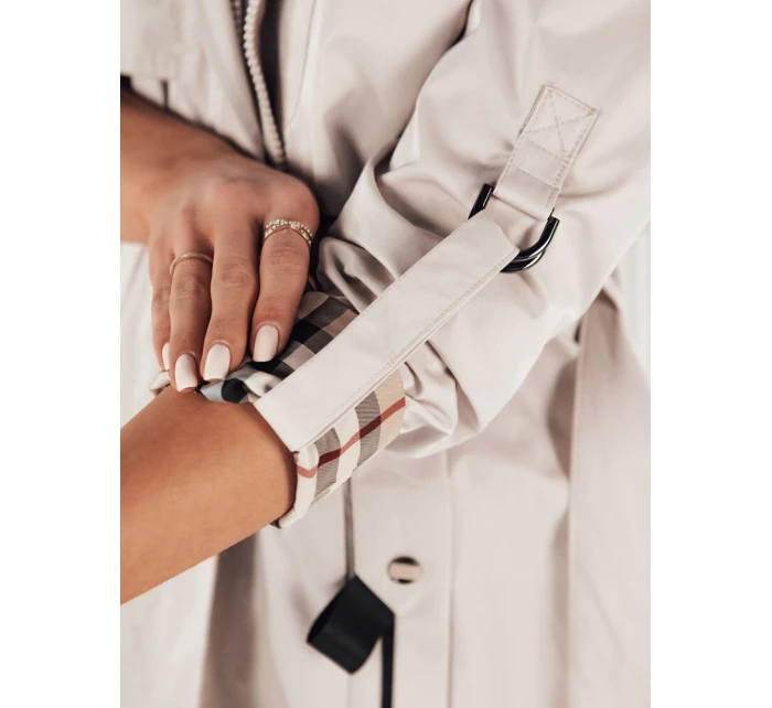 Dámská přechodná bunda parka ecru Dstreet model 21974264 - FashionStreet