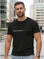 Pánské bavlněné tričko s nápisem „Whatever“, černé, FashionStreet NX5128R