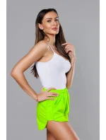Dámské sportovní šortky v neonově zelené barvě (8K951-153) Dámské sportovní šortky v neonově zelené barvě (8K951-153)