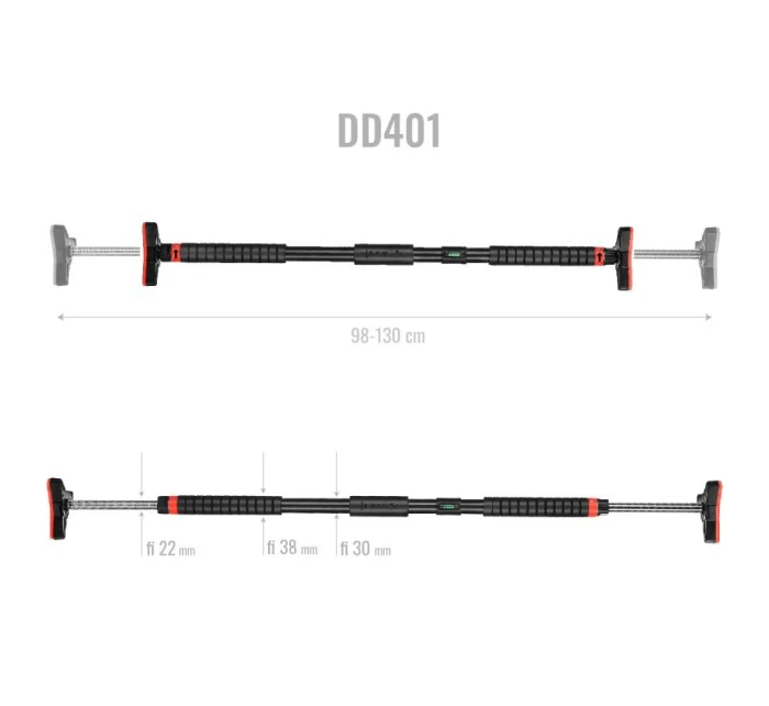 Posilovací tyč HMS DD401 s rovnou šířkou 98-133 cm Posilovací tyč HMS DD401 s rovnou šířkou 98-133 cm