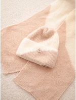 Dámská souprava čepice a šála světle model 22547344 - K-Fashion Dámská souprava čepice a šála světle model 22547344 - K-Fashion