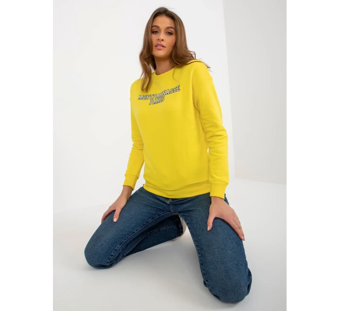 Dámská mikina MA BL 2202032 .82 žlutá - FPrice Dámská mikina MA BL 2202032 .82 žlutá - FPrice