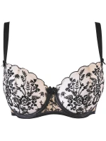 Dámská podprsenka model 21494802 Černá s béžovou - Axami Dámská podprsenka model 21494802 Černá s béžovou - Axami