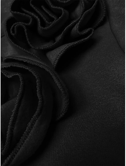 Černá mikina s růžemi model 19749911 - MADE IN ITALY