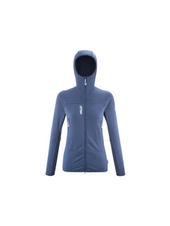 Bunda MILLET W Fusion Grid Hoodie Námořnická modrá