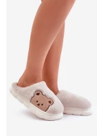 Dámské Kožené Pantofle Béžové model 21679595 - Boto Dámské Kožené Pantofle Béžové model 21679595 - Boto