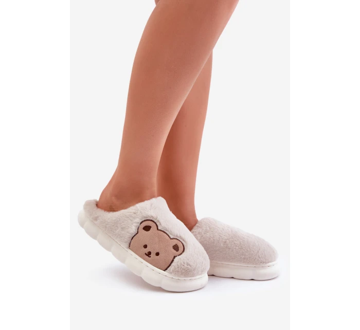 Dámské Kožené Pantofle Béžové model 21679595 - Boto Dámské Kožené Pantofle Béžové model 21679595 - Boto