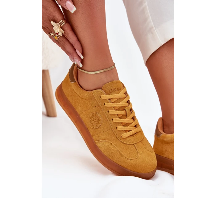 Dámské Semišové Tenisky Big Star model 21703168 HIPOLY SYSTEM Žluté - Big Star Shoes Dámské Semišové Tenisky Big Star model 21703168 HIPOLY SYSTEM Žluté - Big Star Shoes
