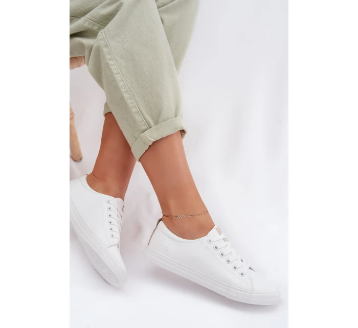 Dámské tenisky z eko kůže Big Star model 22009843 Bílé - Big Star Shoes