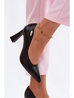 Elegantní Lodičky na Podpatku Vinceza 62276 Černé