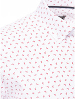 Pánská košile s krátkým rukávem bílá Dstreet KX1025