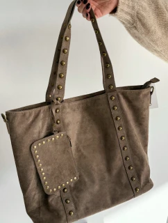 Dámská kabelka se zdobením – béžová Kynelle