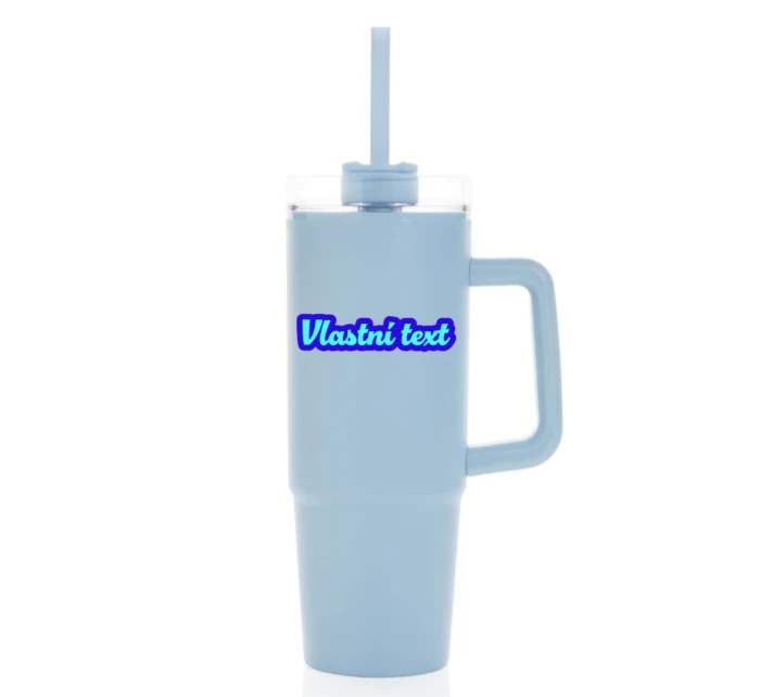 Personalizovaná termoska s průhledným víčkem s obrysem 